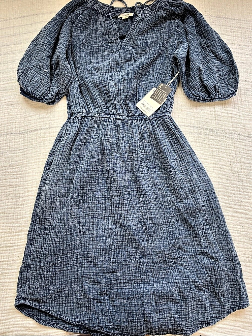 ANA Midi Dress in Blue Size XS NWT